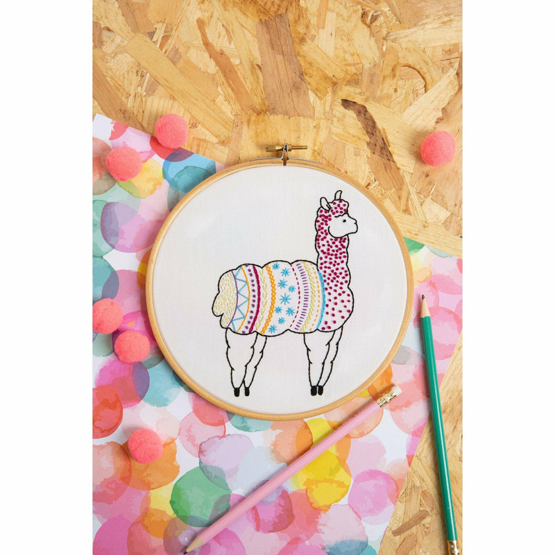 Lavender Hawthorn Handmade Alpaca Embroidery Kit Needlework Kits