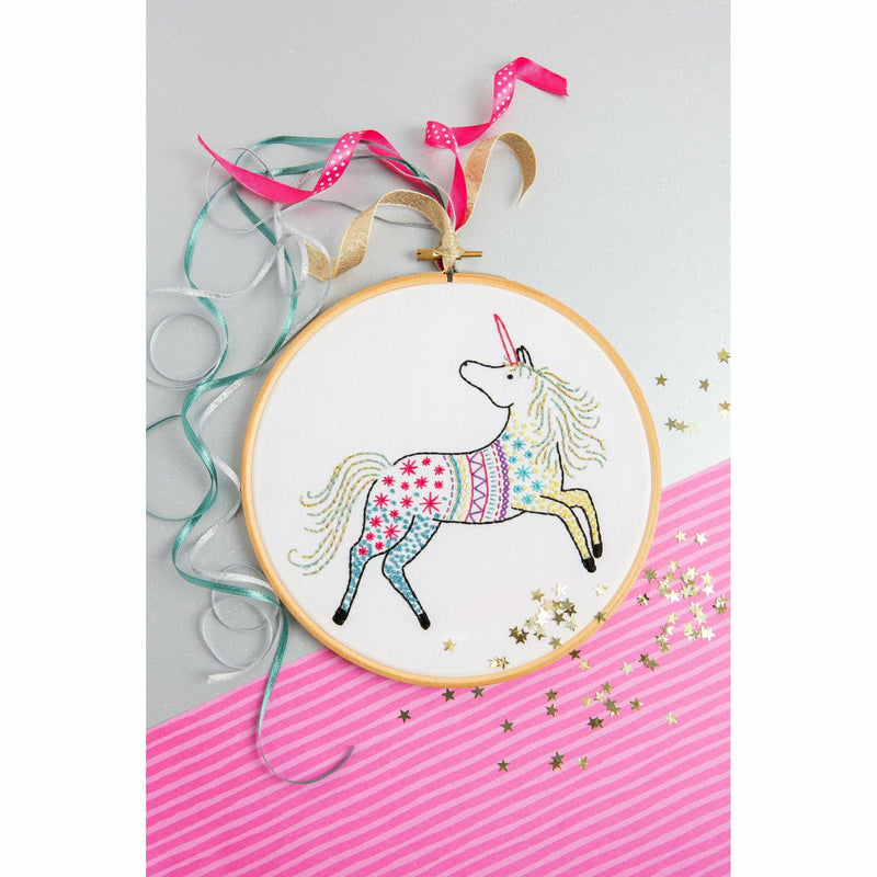 Lavender Hawthorn Handmade Unicorn Embroidery Kit Needlework Kits
