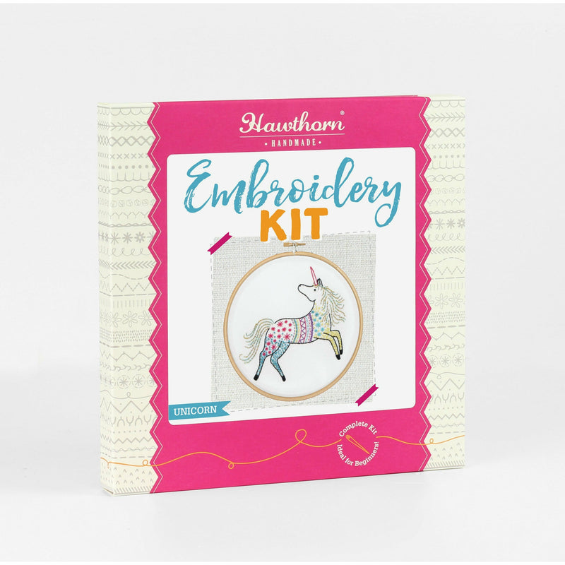 Violet Red Hawthorn Handmade Unicorn Embroidery Kit Needlework Kits