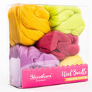 Maroon Hawthorn Handmade Spring Merino Wool Bundle Weaving Yarns