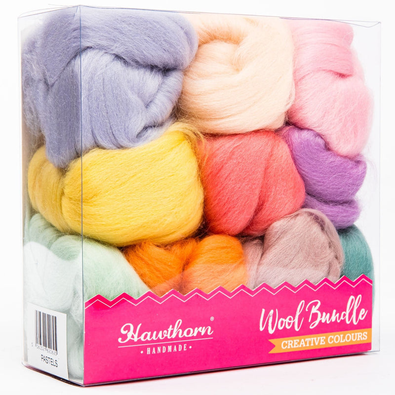Light Goldenrod Hawthorn Handmade Pastels Merino Wool Bundle Weaving Yarns