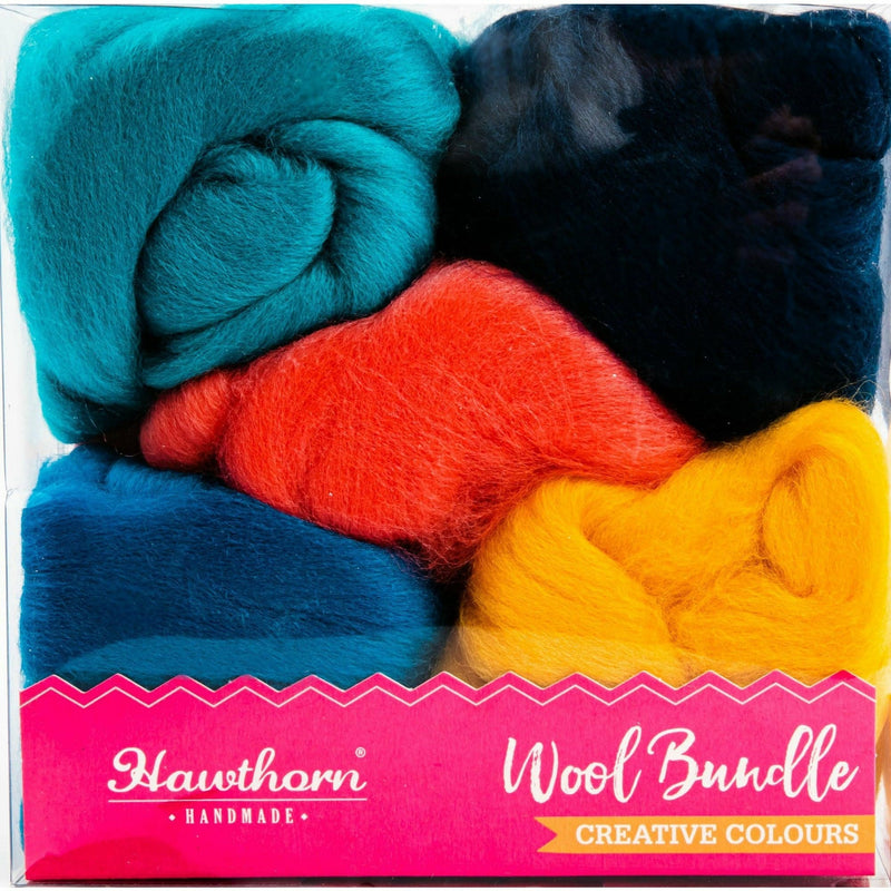 Orange Red Hawthorn Handmade Ocean Merino Wool Bundle Weaving Yarns