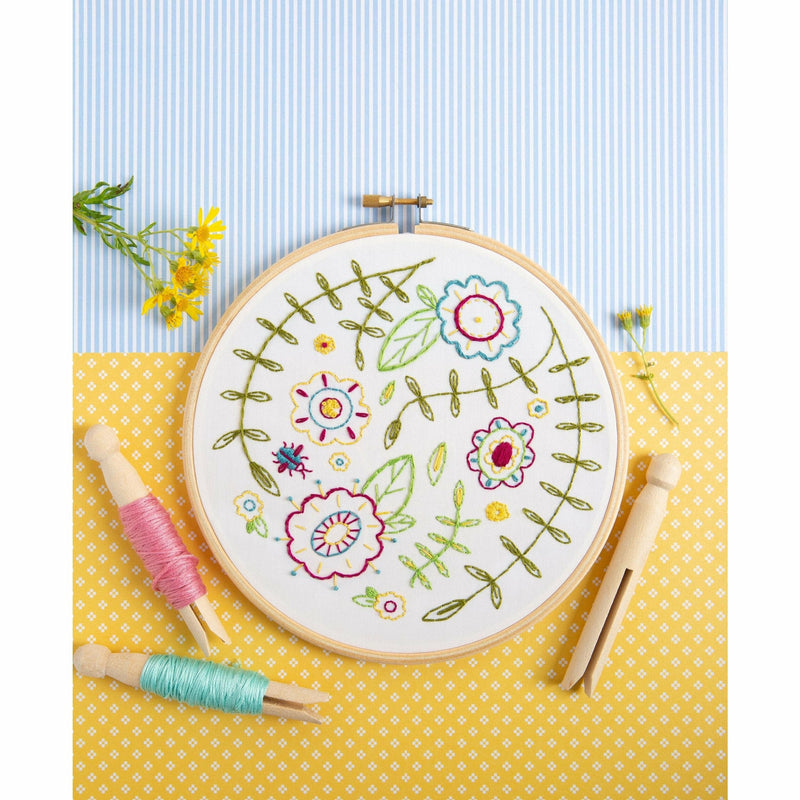 Lavender Hawthorn Handmade Spring Posy Embroidery Kit Needlework Kits