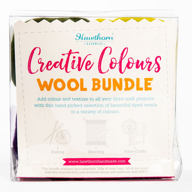 Dark Orange Hawthorn Handmade Woodland Merino Wool Bundle Weaving Yarns