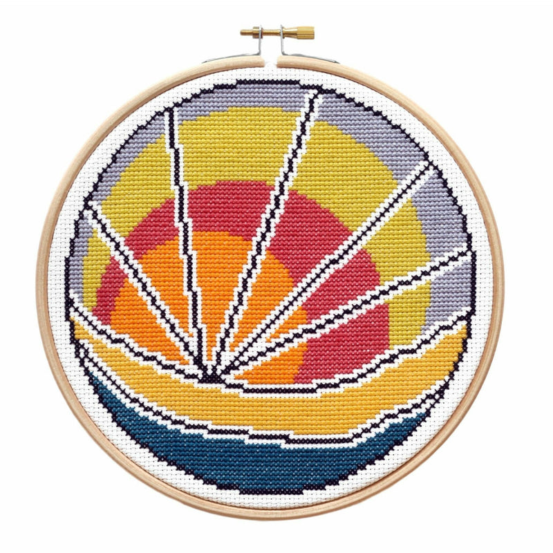 Maroon Hawthorn Handmade Sunset Beach Cross Stitch Kit Needlework Kits