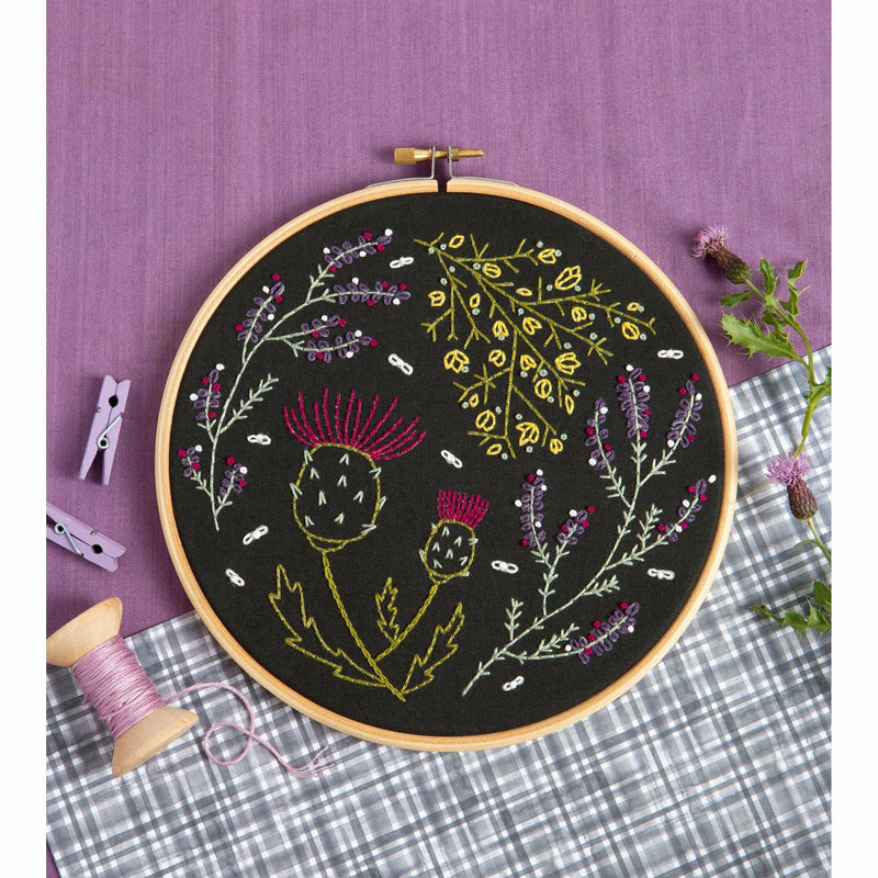 Dark Slate Gray Hawthorn Handmade Black Highland Heather Embroidery Kit Needlework Kits