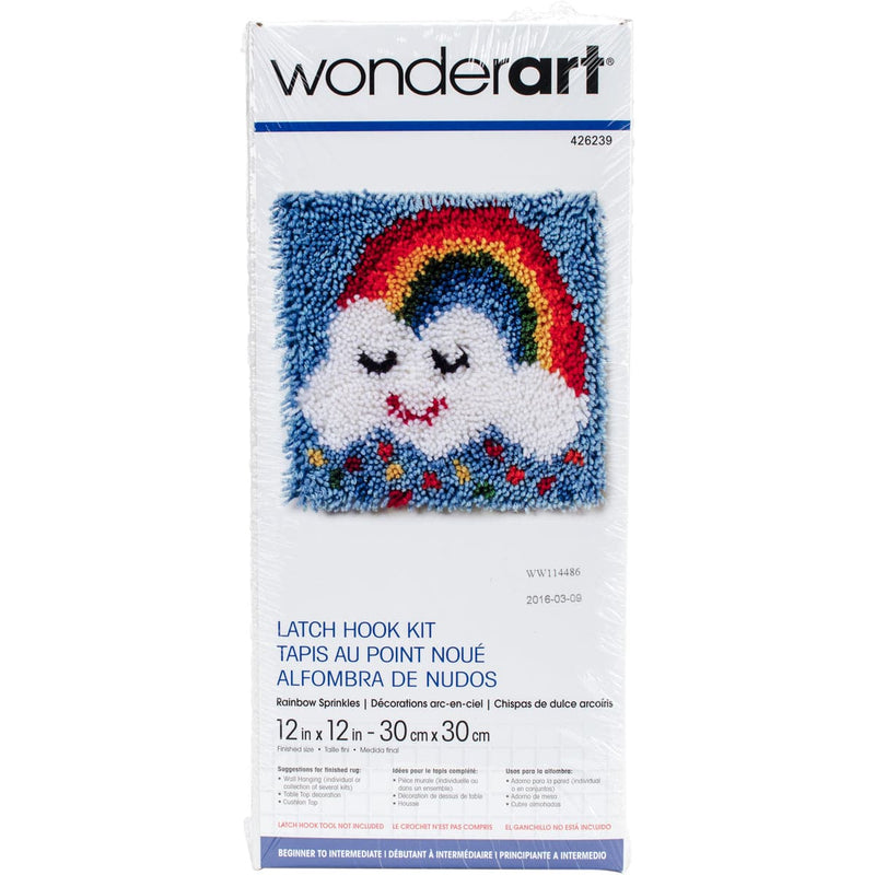 Lavender Wonderart Latch Hook Kit 30x30cm  

Rainbow Sprinkles Needlework Kits