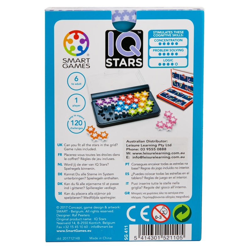 Light Gray IQ Stars Kids Educational Games and Toys