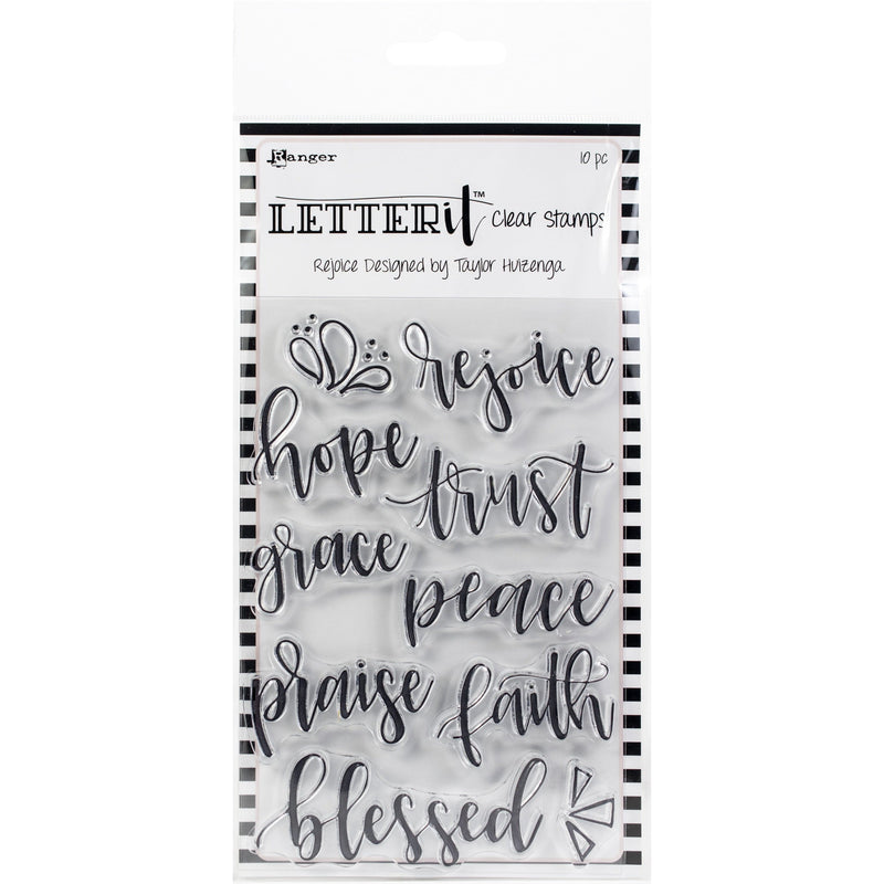 Gray Ranger Letter It Clear Stamp Set 10x15cm-Rejoice Stamps