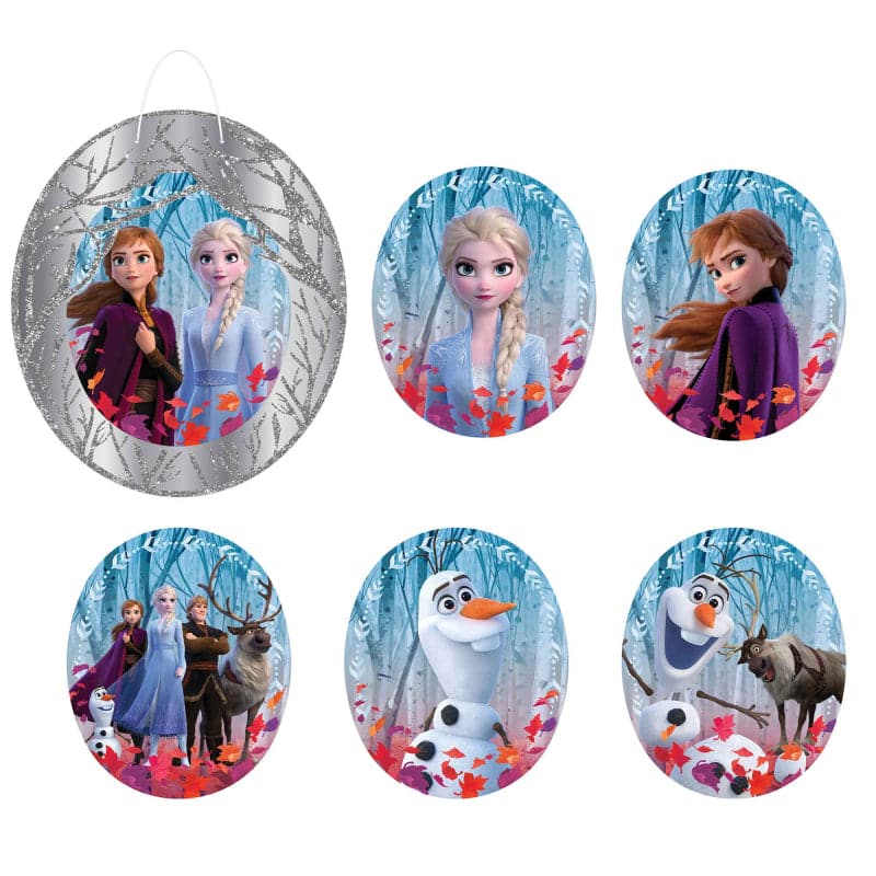 Dark Gray Frozen 2 Decorating Kit-Glittered (7 Pieces) Party Supplies