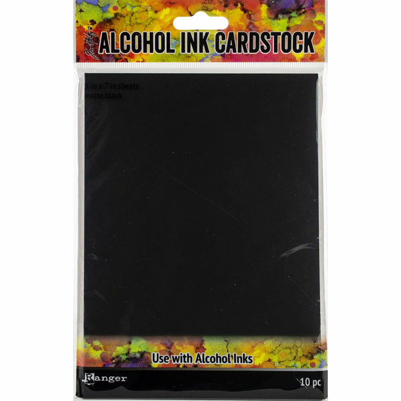 Black Tim Holtz Alcohol Ink Cardstock 12.5x17.5cm 10/Pkg

Black Matte Alcohol Ink