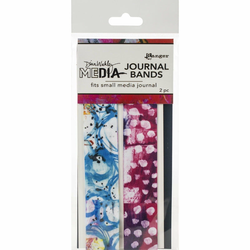 Maroon Dina Wakley Media Printed Journal Bands-Small Planners and Journals