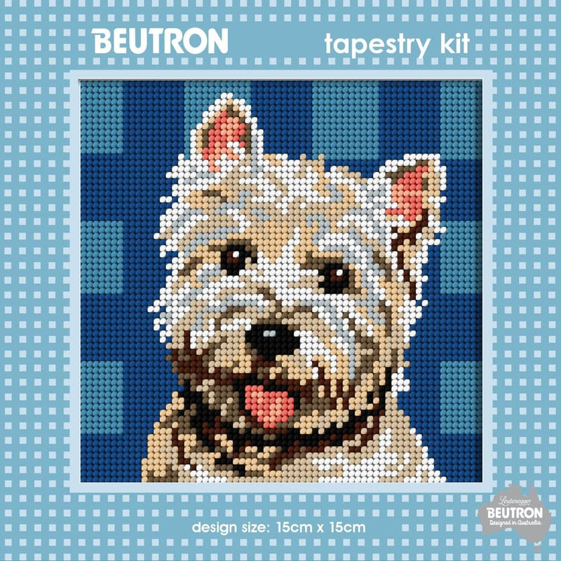 Tan Tapestry Kit - Terrier 15X15cm Needlework Kits