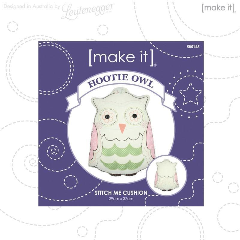 Dark Slate Blue Stitch Me Hootie Owl 29X37cm Needlework Kits