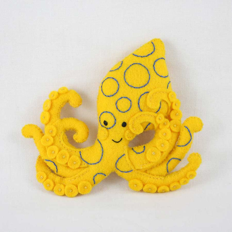 Goldenrod Make It  Embroidery Kit  Felt Octopus Needlework Kits