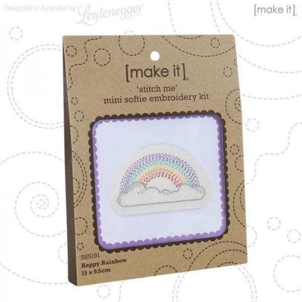 Rosy Brown Make It  Mini Stitch Me Kit Happy Rainbow Needlework Kits