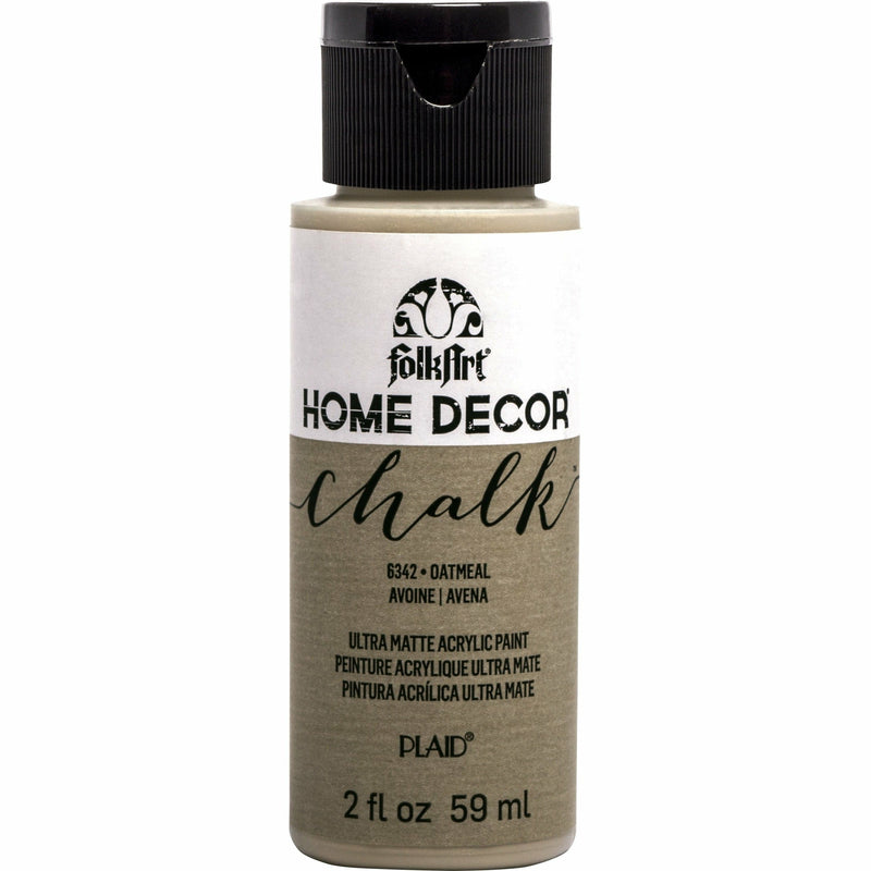 Beige FolkArt Home Decor Chalk Paint 59ml Oatmeal Home Decor Paint