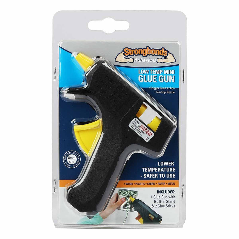 Black Strongbonds Low Temp Mini Glue Gun 240V Glue Guns