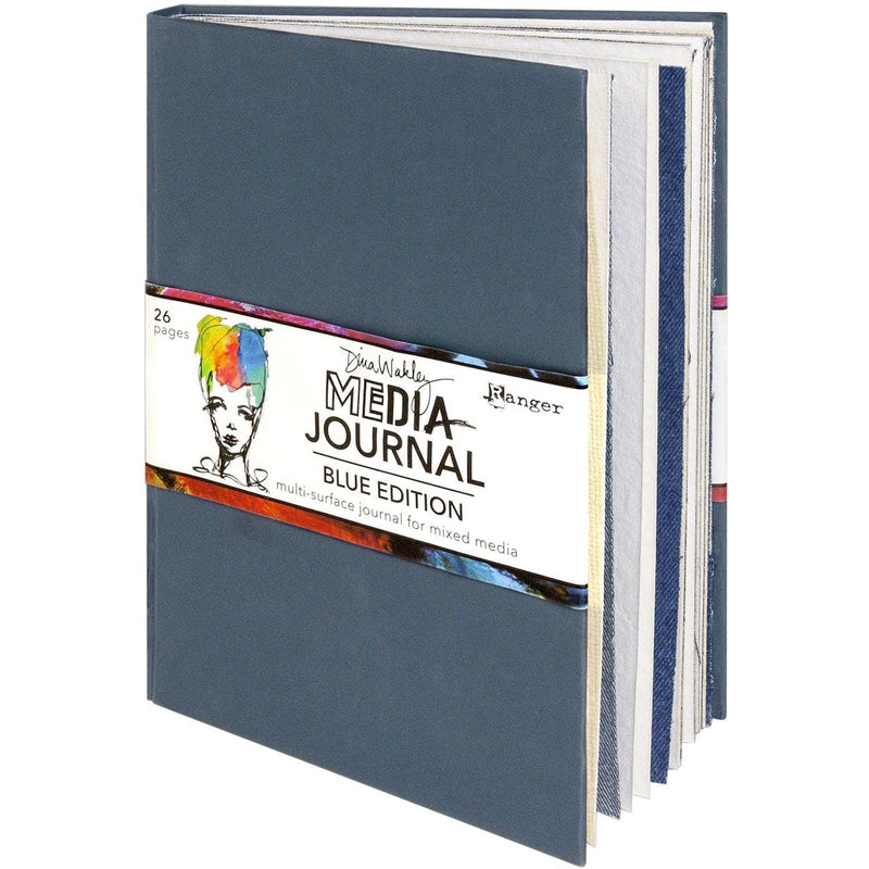 Dim Gray Dina Wakley Media Journal 20x25cm"-Blue Edition Planners and Journals