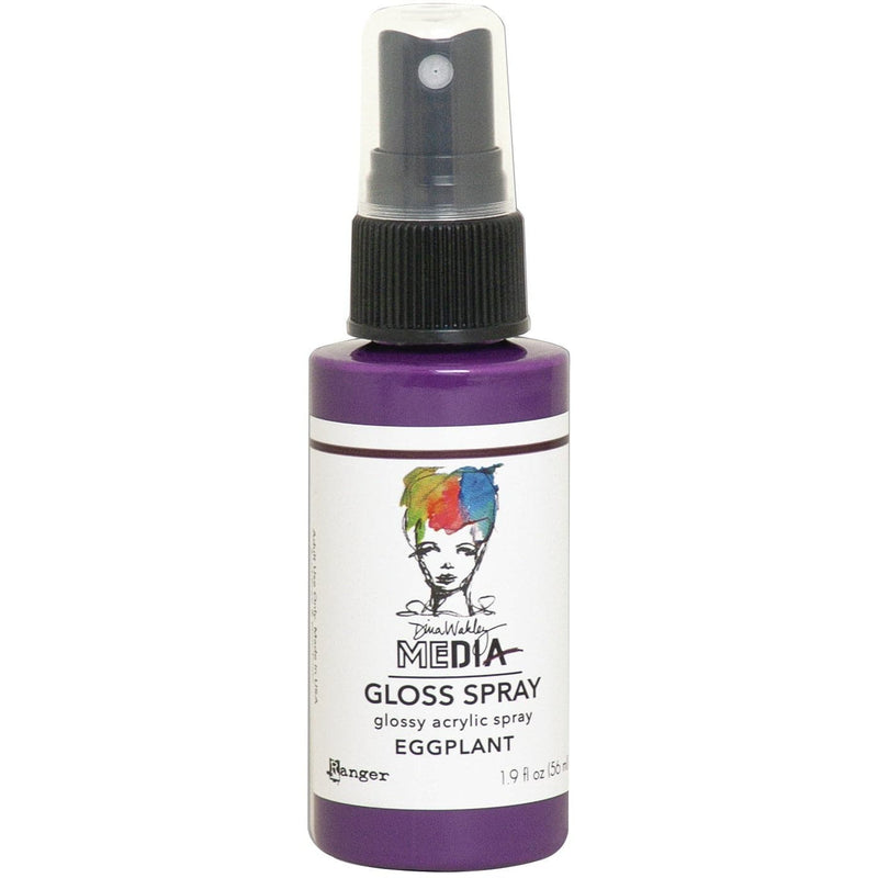 Dark Slate Gray Dina Wakley Media Gloss Sprays 57ml-Eggplant Inks