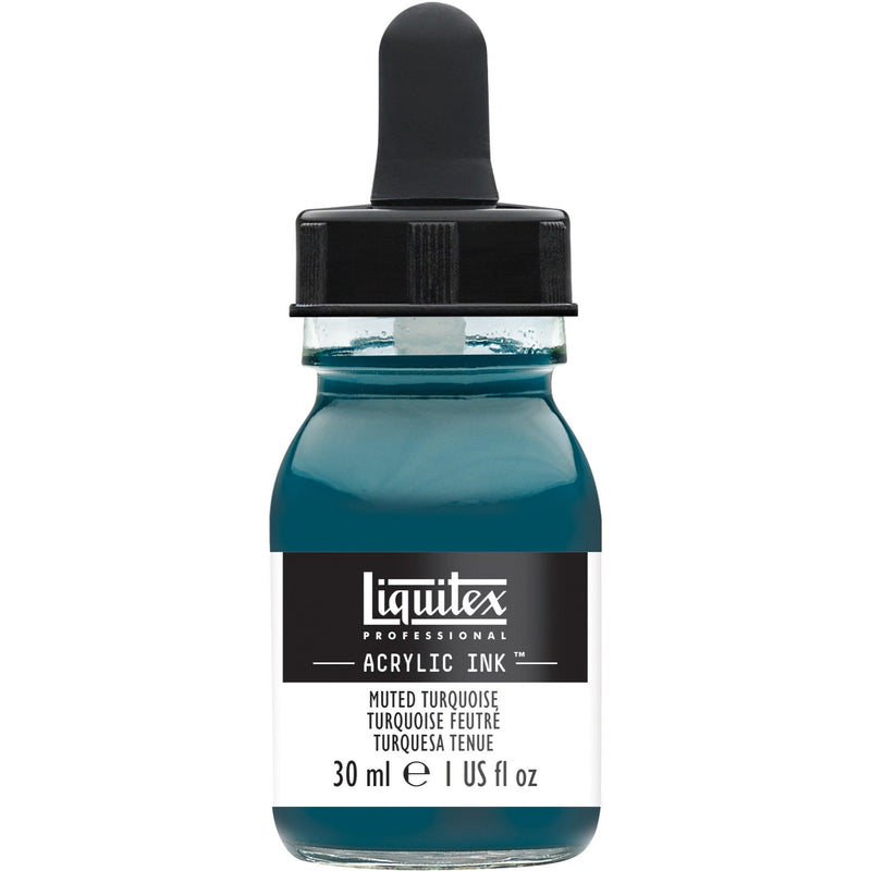 Cadet Blue Liquitex Acrylic Ink 30ml-Muted Turquoise Ink