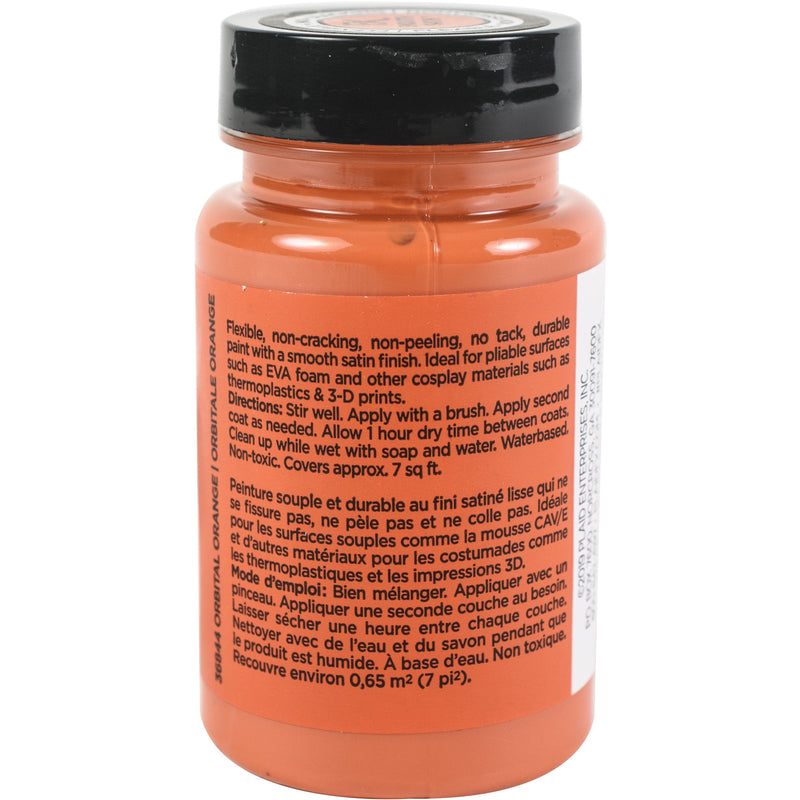 White Smoke Orb Orange-FX Cosplay Flexible Paint  Smooth Satin 88ml Leather and Vinyl Paint