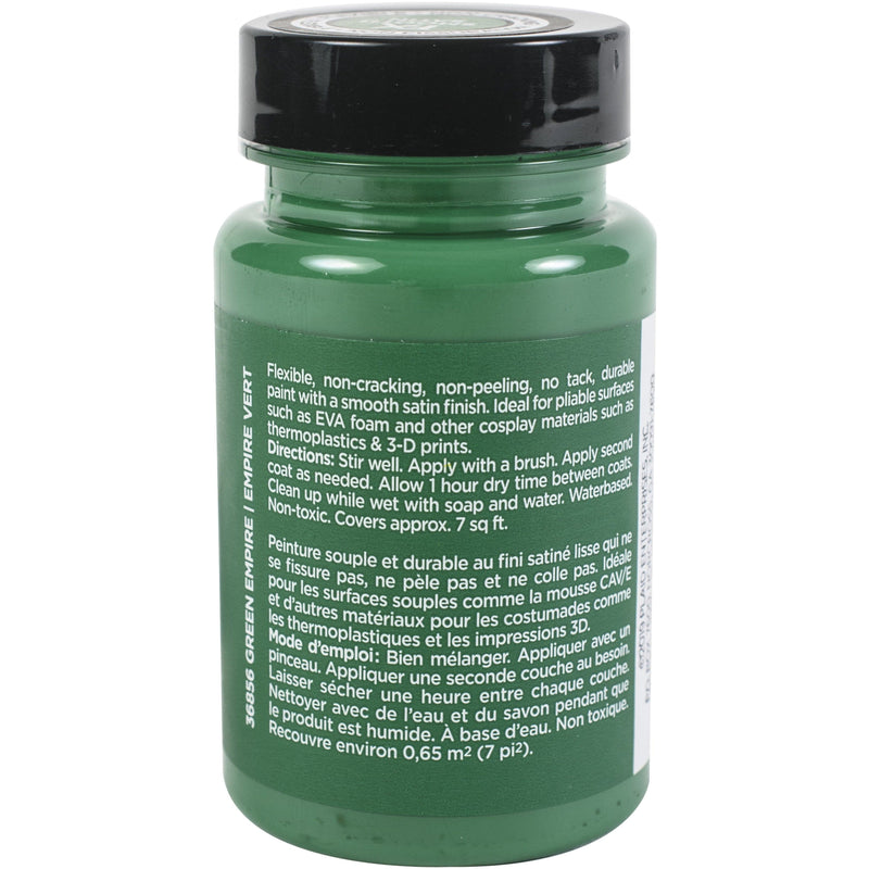 Dark Slate Gray Green Emperor-FX Cosplay Flexible Paint  Smooth Satin 88ml Leather and Vinyl Paint