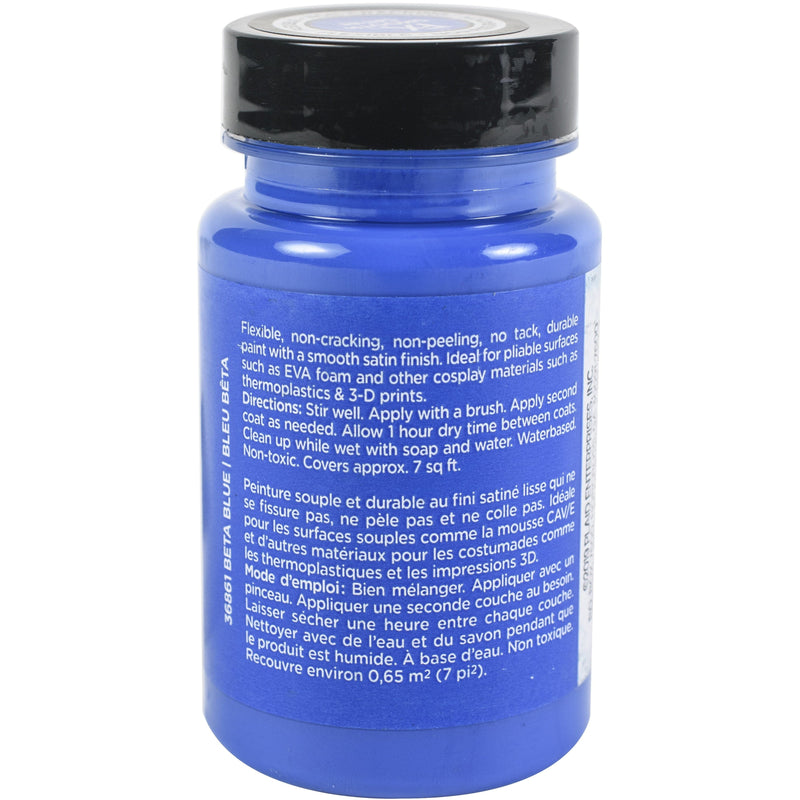 Slate Blue Beta Blue -FX Cosplay Flexible Paint  Smooth Satin 88ml Leather and Vinyl Paint