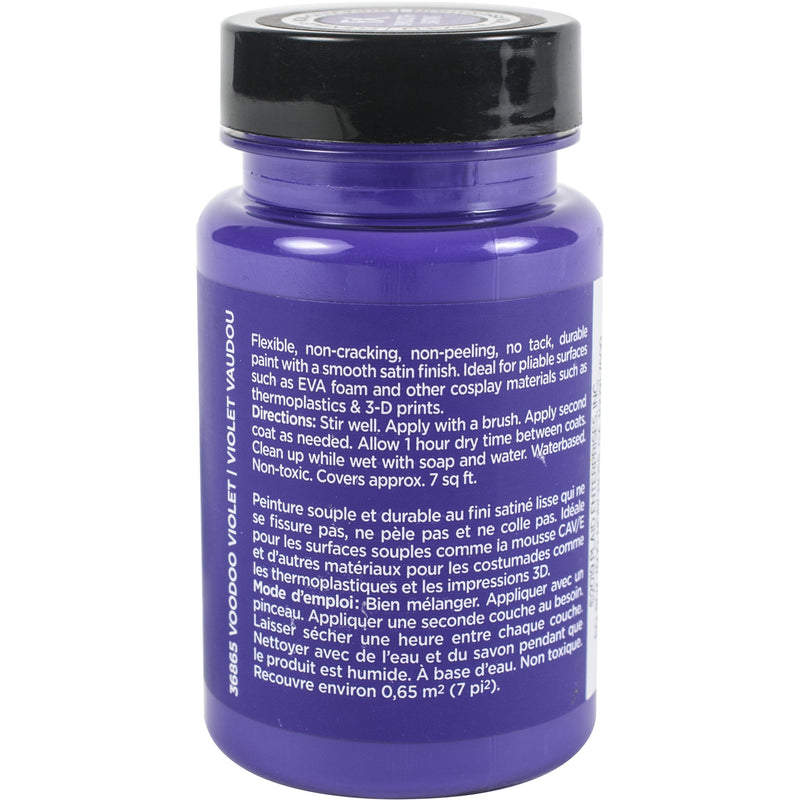 Dark Slate Blue Voodoo Violet-FX Cosplay Flexible Paint  Smooth Satin 88ml Leather and Vinyl Paint