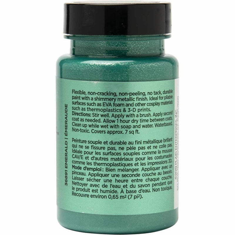 Dark Slate Gray Emerald   -FX Cosplay Flexible Paint  Armour Metallic 88ml Leather and Vinyl Paint