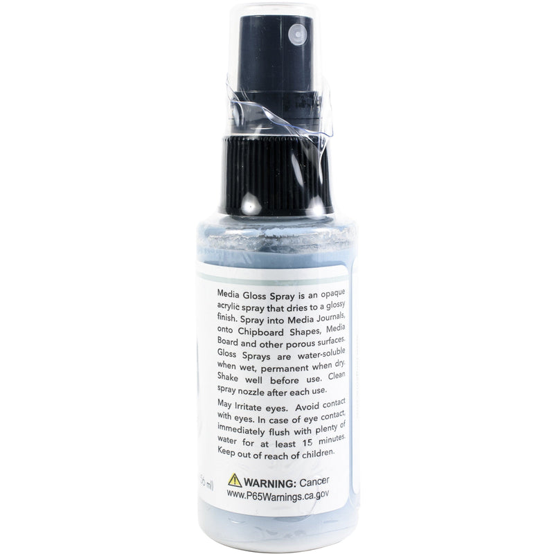 Black Dina Wakley Media Gloss Sprays 57ml-Mineral Inks