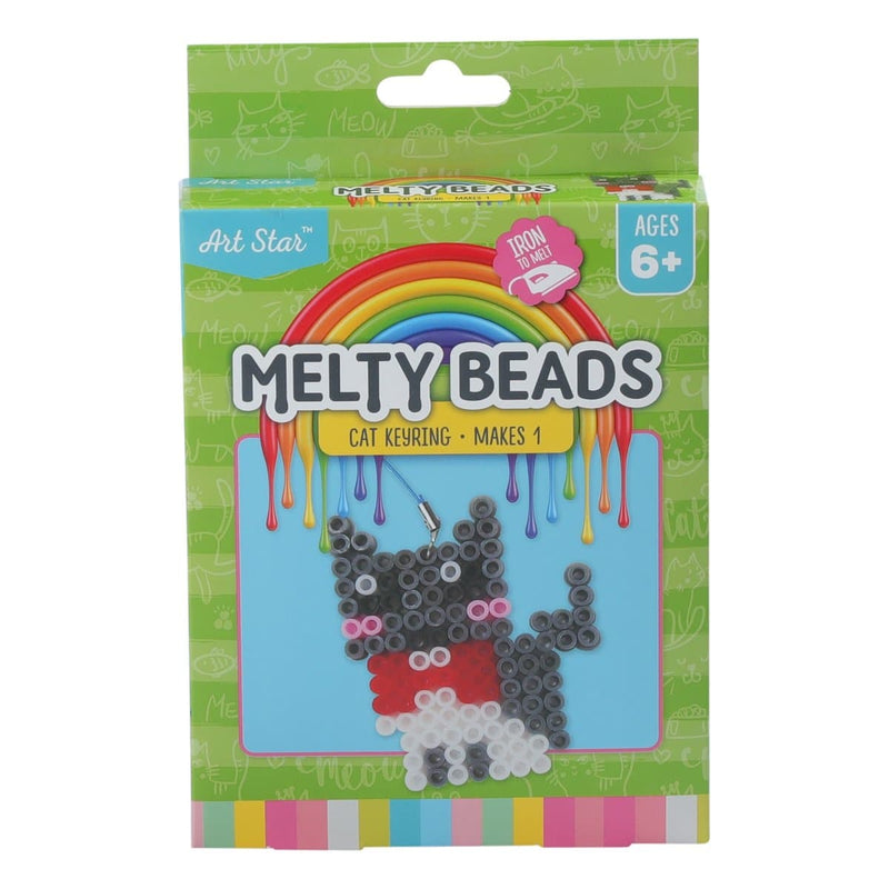 Sky Blue Art Star Melty Beads Cat Keyring Kit Kids Craft Kits