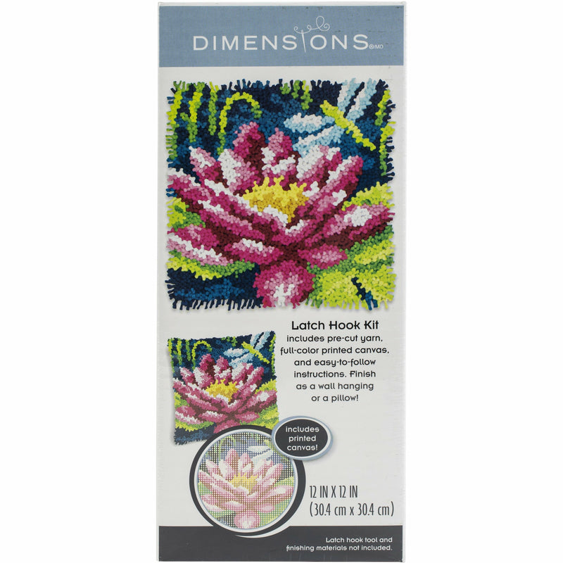 Maroon Dimensions Latch Hook Kit 30x30cm  



Dragonfly & Water Lily Needlework Kits