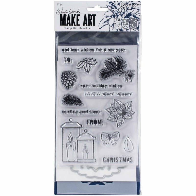 Gray Wendy Vecchi Make Art Stamp, Die & Stencil Set

Warm Wishes Stamp Pads