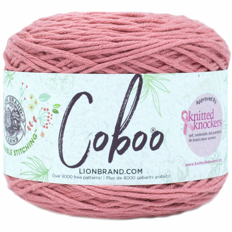 Lavender Lion Brand Coboo Yarn  -  Terracotta 100g Knitting and Crochet Yarn