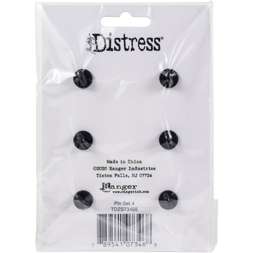 Tim Holtz Distress Enamel Collector Pin Set 6/Pkg Set 2