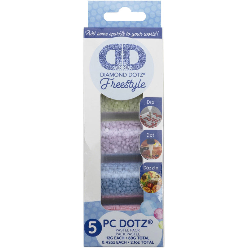 Dark Gray Leisure Arts Diamond Dotz Freestyle Sampler Pack 5/Pkg

Pastel Crystal and Diamond Art