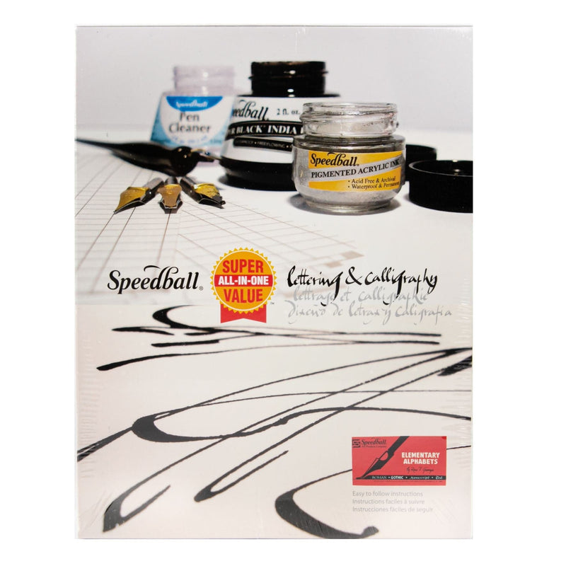 Antique White Speedball Lettering & Calligraphy Kit- Pens and Markers