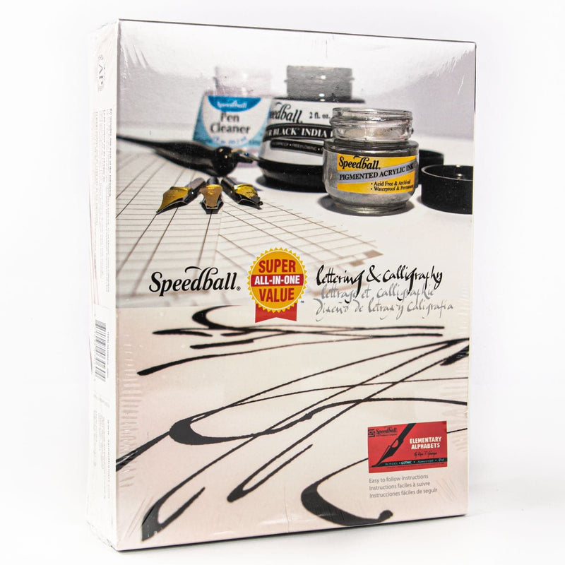 Antique White Speedball Lettering & Calligraphy Kit- Pens and Markers
