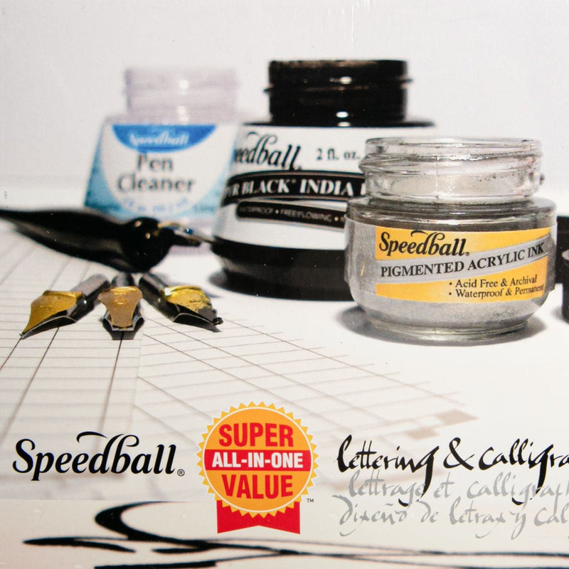 Black Speedball Lettering & Calligraphy Kit- Pens and Markers