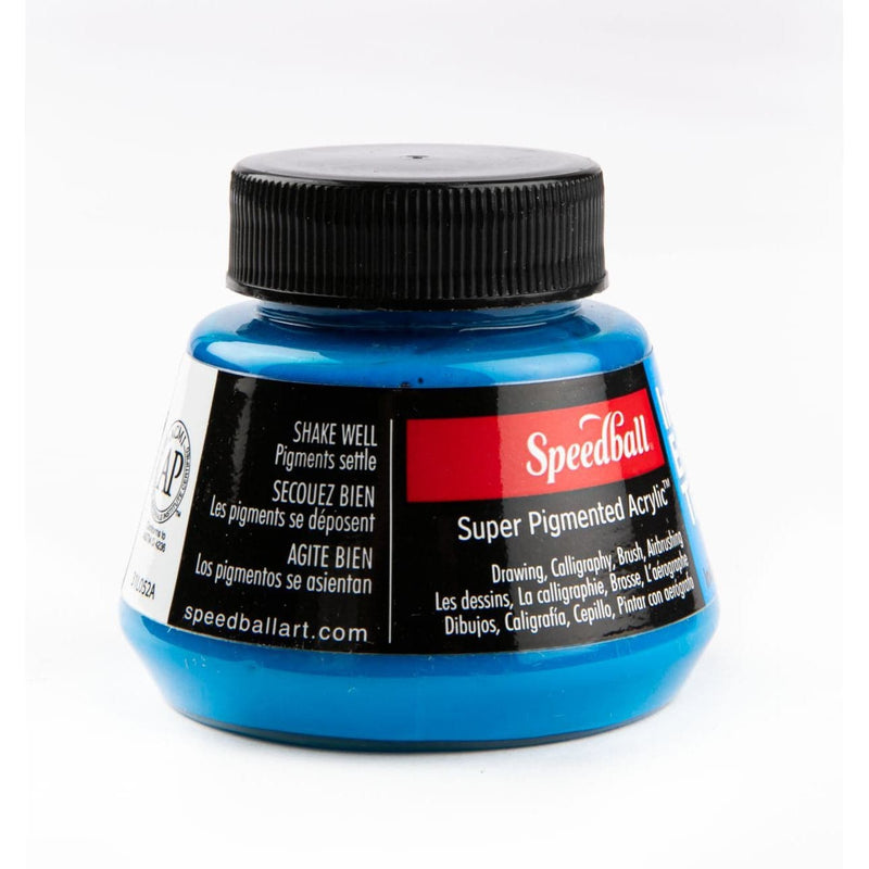 Firebrick Speedball Super Pigmented Acrylic Ink 57ml-Indigo Blue Inks