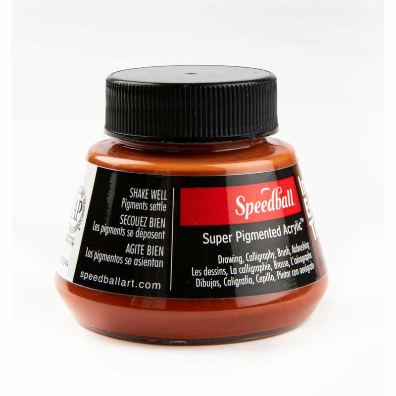 Firebrick Speedball Super Pigmented Acrylic Ink 57ml-Burnt Umber Inks