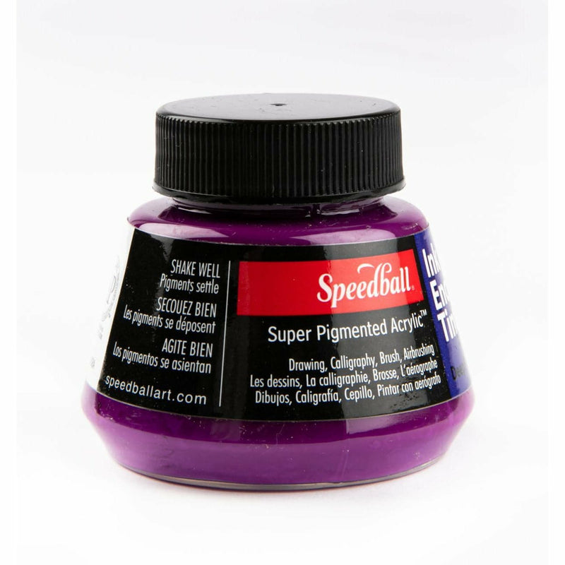 Firebrick Speedball Super Pigmented Acrylic Ink 57ml-Deep Purple Inks
