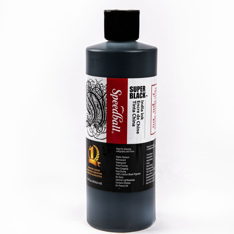 Dark Red Speedball Super Black India Ink-16oz Inks