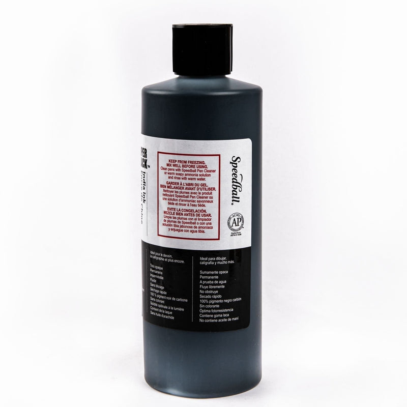 Slate Gray Speedball Super Black India Ink-16oz Inks