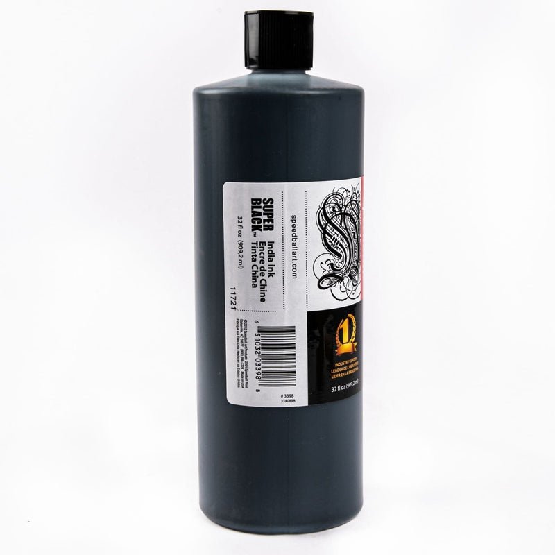 Gray Speedball Super Black India Ink - 946ml Inks