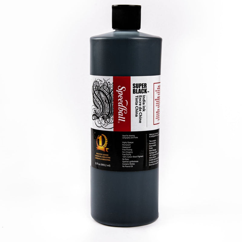 Dark Red Speedball Super Black India Ink - 946ml Inks