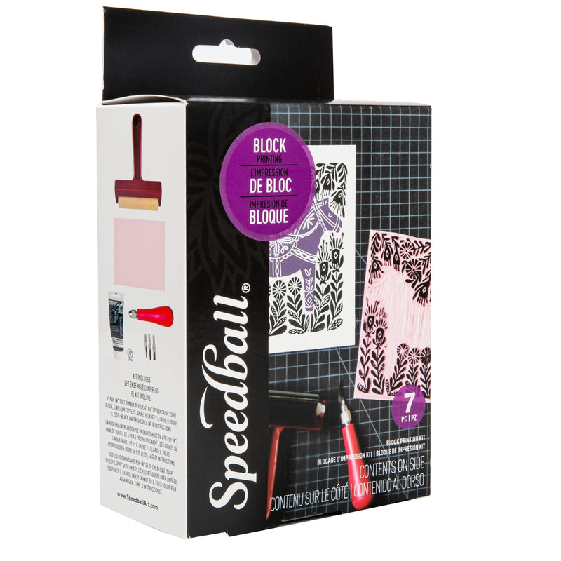 Dark Magenta Speedball Super Value Block Printing Starter Kit- Block & Lino Printing