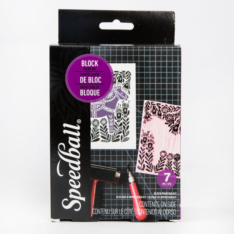 Dark Magenta Speedball Super Value Block Printing Starter Kit- Block & Lino Printing