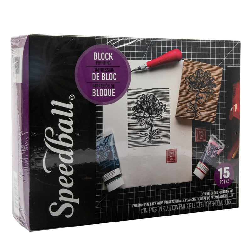 Dark Slate Gray Speedball Deluxe Block Printing Kit- Block & Lino Printing